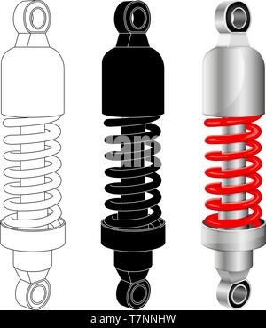 Stoßdämpfer Stock Vektor