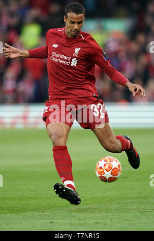 Liverpools Joel Matip in Aktion während des heutigen Match 7 Mayl 2019, Anfield Stadion, Liverpool, England, UEFA Champions League, Halbfinale, Rückspiel, Liverpool FC vs FC Barcelona Quelle: Terry Donnelly/News Bilder Stockfoto