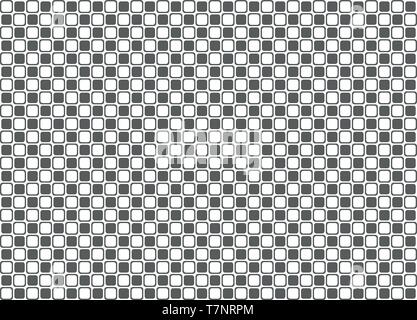 Abstrakte quadratische schwarze und weiße Muster Vorlage Hintergrund. Sie können die Pattern Print, Grafik, Anzeige, Plakat, Template Design. Abbildung Stock Vektor