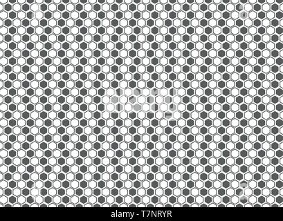 Abstrakte hexagon Muster grau und weiß Dekoration Hintergrund. Sie für Ad, Poster, Artwork verwenden können, trendigen Design. Illustration Vector EPS 10. Stock Vektor
