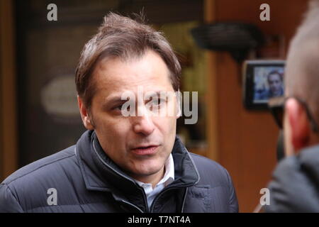 MODENA, Italien, 20. Februar 2108 - Armando Siri, Lega Nord politische Ökonomie Manager der Flat Tax Stockfoto