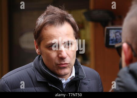 MODENA, Italien, 20. Februar 2108 - Armando Siri, Lega Nord politische Ökonomie Manager der Flat Tax Stockfoto