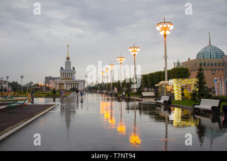 Russland, Moskau, 28. Juli 2018. Ausstellung der Errungenschaften der Volkswirtschaft. VDNH Stockfoto