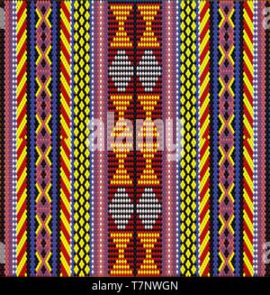 Die traditionelle Ornament der Bewohner des Ostens und der Arabischen Welt, in der die reichen Farben viel Glück und Wohlstand anzuziehen. Stock Vektor