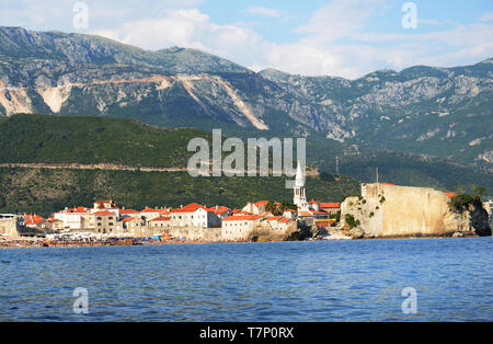 Die Altstadt von Budva, Montenegro. Stockfoto