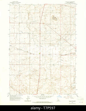 USGS TOPO Karte Idaho Falls City 236076 ID 1964 24000 Wiederherstellung Stockfoto