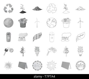 Atmosphäre, Fahrrad, bio, können, Auto, sauber, Sauberkeit, Sammlung, Design, trocken, dump, Erde, öko, ökologisch, Ökologie, Energie, Anlagen, Blume, fluoreszierend, voll, Garbage, Grün, Hälfte, Icon, Illustration, isoliert, Schlüssel, Label, Lampe, Blatt, Mono, Umrisse, Ernährung Umwelt, Panel, Anlage, Umweltverschmutzung, Topf, Verarbeitung, Produkt, Wiederverwertung, Recycling, Satz, Zeichen, Solar, sprießen, Sonne, Symbol, Baum, Turbine, Vector, Vektor, Vektoren, Stock Vektor