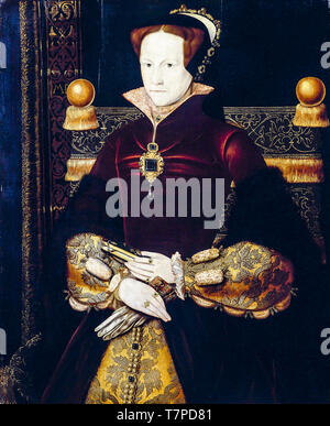 Maria Tudor, Königin von England, Portrait Malerei nach Antonis Mor, ca. 1554 Stockfoto