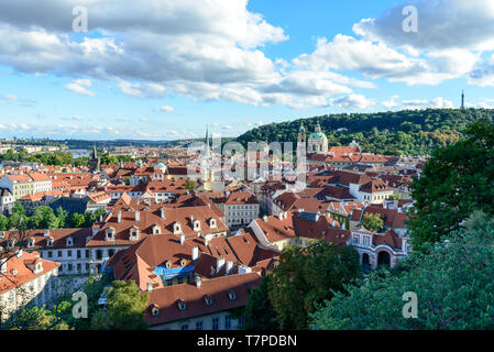 Amazing Prague Landschaft vom Prager Schloss Komplex Stockfoto