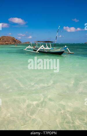 Indonesien, Lombok, Kuta, Tanjung Ann Strand Stockfoto