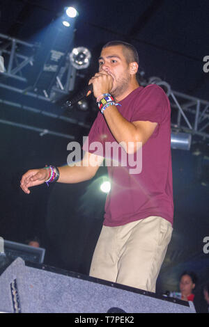 Alien Ant Farm auf der abendlichen Sitzung der Bühne des Reading Festival 2001. Stockfoto