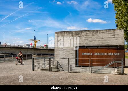 Frankreich, Pays de La Loire, Nantes, Quai de la Fosse, die Gedenkstätte für die Abschaffung der Sklaverei Stockfoto