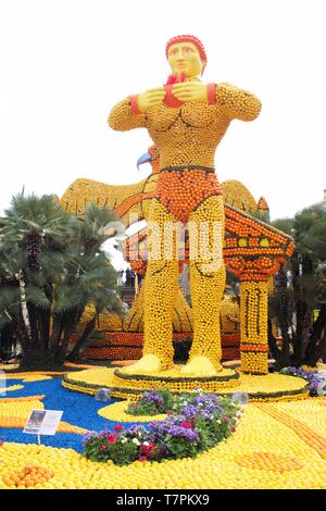 Frankreich, Alpes Maritimes, Menton, Lemon Festival Stockfoto