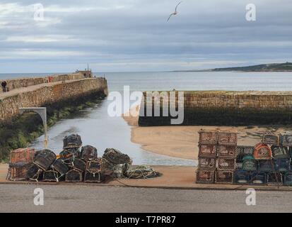 Vereinigtes Königreich, Schottland, St Andrews, Hafen Stockfoto