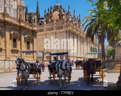 Spanien, Andalusien, Sevilla, Kathedrale, als Weltkulturerbe von der UNESCO Stockfoto