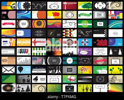 Business Card Set Stock Vektor