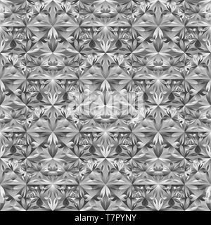 Polygonale nahtlose geometrisch floral Dreieck Muster Hintergrund Stock Vektor