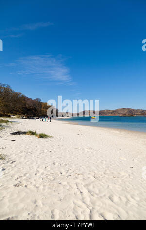 Silver Sands von Morar Beach Schottland Stockfoto
