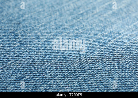 Textur der blauen Jeans als Hintergrund, Platz für Text Stockfoto