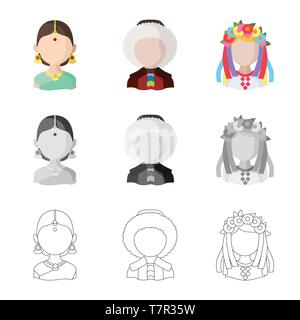 Isoliertes Objekt der Nachahmer und Wohnsitz anmelden. Der Imitator und Kultur Symbol für das Web. Stock Vektor