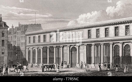 École de médecine, Paris, antiken Stahl Gravierte drucken, 1831 Stockfoto