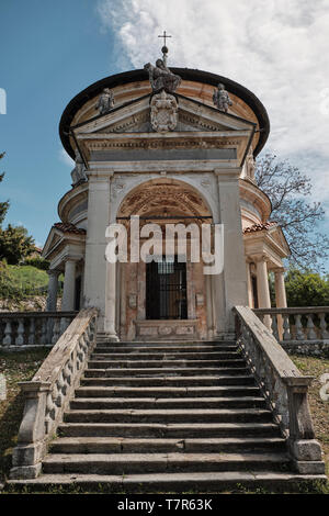 Kapelle auf dem Weg der historischen Pilgerweg zum heiligen Berg oder Sacro Monte di Varese, Italien - Lombardei Stockfoto