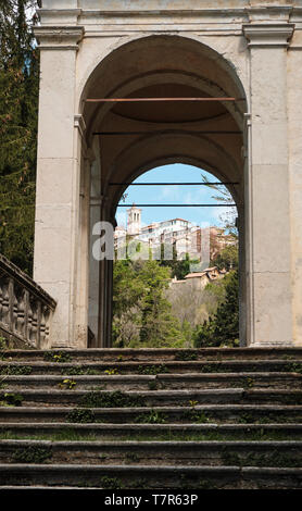 Kapelle auf dem Weg der historischen Pilgerweg zum heiligen Berg oder Sacro Monte di Varese, Italien - Lombardei Stockfoto