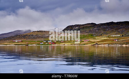 Landschaft, Einarsfjordur, Grönland Stockfoto