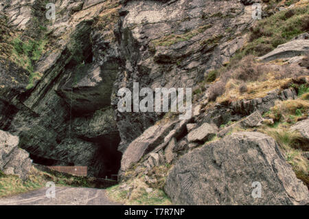 Die Schiefergrube zuerst im Jahre 1816 unter der Leitung des Ritters von Kerry geöffnet und hat eine Arbeitsgruppe Steinbruch Ein- und Ausschalten seit diesem Zeitpunkt. Berühmt für Stockfoto