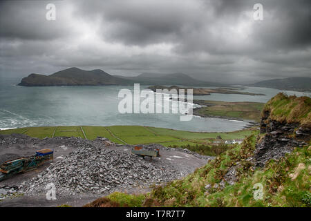 Der Blick auf den Atlantik. Valentia Island Stockfoto
