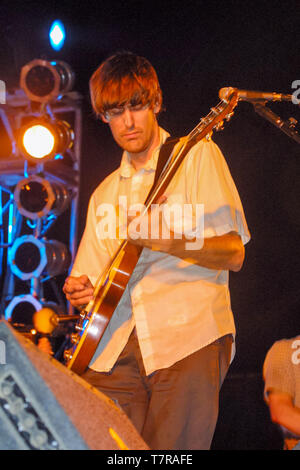 Stephen Malkmus und Jinx im Reading Festival 2001 durchführen Stockfoto