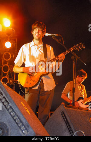 Stephen Malkmus und Jinx im Reading Festival 2001 durchführen Stockfoto