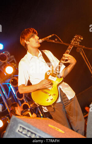 Stephen Malkmus und Jinx im Reading Festival 2001 durchführen Stockfoto