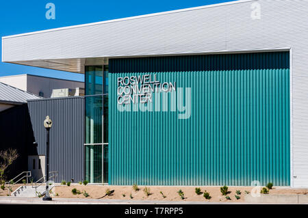 Convention Center außen in Roswell, New Mexico, USA > Stockfoto