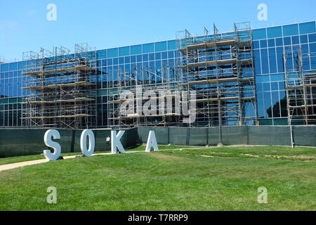 ALISO Viejo, Kalifornien, 4. Mai 2019: Neubau an der Soka Universität. Stockfoto