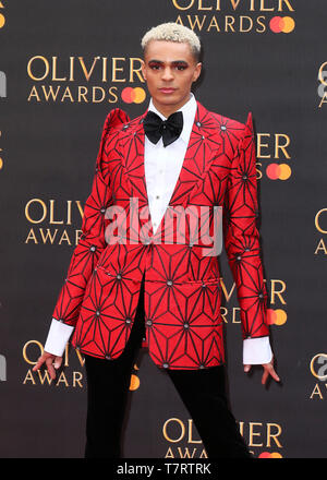 Olivier Awards 2019 in der Royal Albert Hall - Ankunft mit: Layton Williams Wo: London, Vereinigtes Königreich, wenn: 07 Apr 2019 Credit: Mario Mitsis/WENN.com gehalten Stockfoto