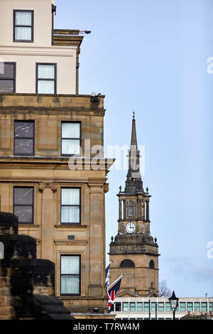 Newcastle upon Tyne, der Allerheiligen Kirche aus dem 18. Jahrhundert elliptische Kirche unteren Pilger Straße ein Grad I Gebäude Stockfoto