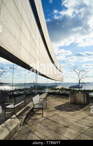 Andy Goldsworthy's Garten der Steine im Museum für das jüdische Erbe in Battery Park, Downtown Manhattan Stockfoto