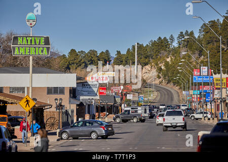 Historische Route 66 Stadt Williams, Route 66 Stockfoto