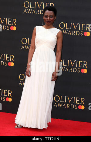 Olivier Awards 2019 in der Royal Albert Hall - Ankunft Mit: Natasha Gordon Wo: London, Vereinigtes Königreich, wenn: 07 Apr 2019 Credit: Mario Mitsis/WENN.com gehalten Stockfoto