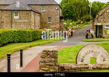 Heatherslaw Maismühle Besucherattraktion, Ford & The Metal, Northumberland, Großbritannien. Mai 2018. Stockfoto