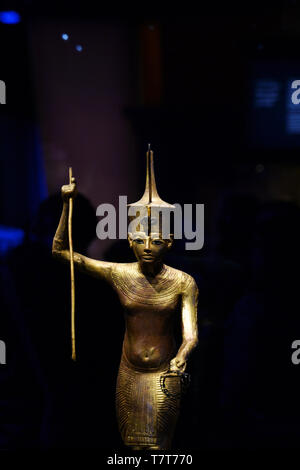 2019 Toutankhamon Ausstellung in Paris La Villette - Frankreich Stockfoto