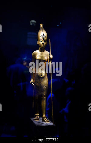 2019 Toutankhamon Ausstellung in Paris La Villette - Frankreich Stockfoto