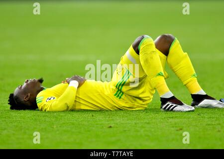 Amsterdam, Niederlande. 08 Mai, 2019. Fußball: Uefa Champions League 2018/2019 Halbfinale Ajax-Tottenham Hotspur am 8. Mai 2019 in Amsterdam, Niederlande. Andre Onana (Ajax) enttäuscht Credit: Lba Co.Ltd./Alamy leben Nachrichten Stockfoto