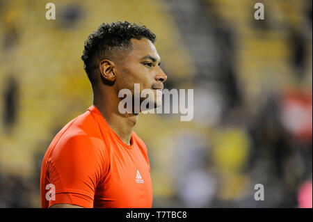 Ohio, USA. 08 Mai, 2019. Columbus Crew SC Torwart Zack Steffen (23) Nach dem Match zwischen Los Angeles Galaxy und Columbus Crew SC an MAPFRE Stadium, in Columbus, OH. Pflichtfeld Foto: Dorn Byg/Cal Sport Media. Los Angeles Galaxy 1 - Columbus Crew SC 3 Credit: Cal Sport Media/Alamy leben Nachrichten Stockfoto