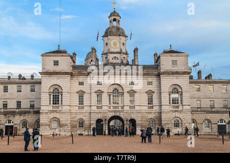 London, Großbritannien - 19 Dezember, 2018: Die Horse Guards Gebäude in London, Vereinigtes Königreich. Stockfoto