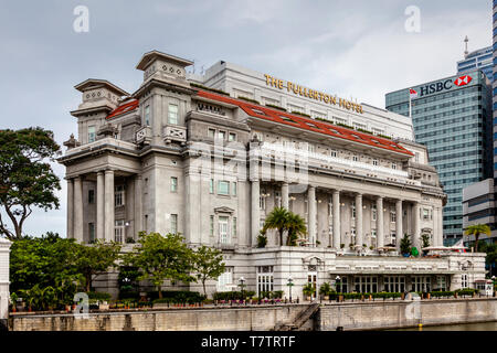 Das Fullerton Hotel, Singapur, Südostasien Stockfoto