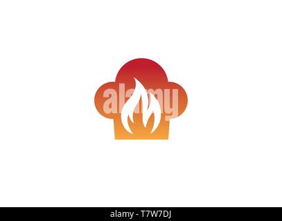 Feuerflamme innere schwelen Logo Stock Vektor