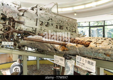 Marine Typ 0 carrier Fighter, chiran Museum für Frieden für Kamikaze Piloten, Minami Kyushu Stadt, Kagoshima Präfektur, Japan Stockfoto