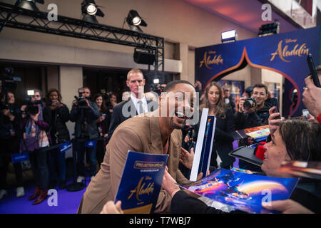 Paris, Frankreich. 8. Mai 2019. Will Smith, Paris. Premiere von Aladdin, Grand Rex. Stockfoto